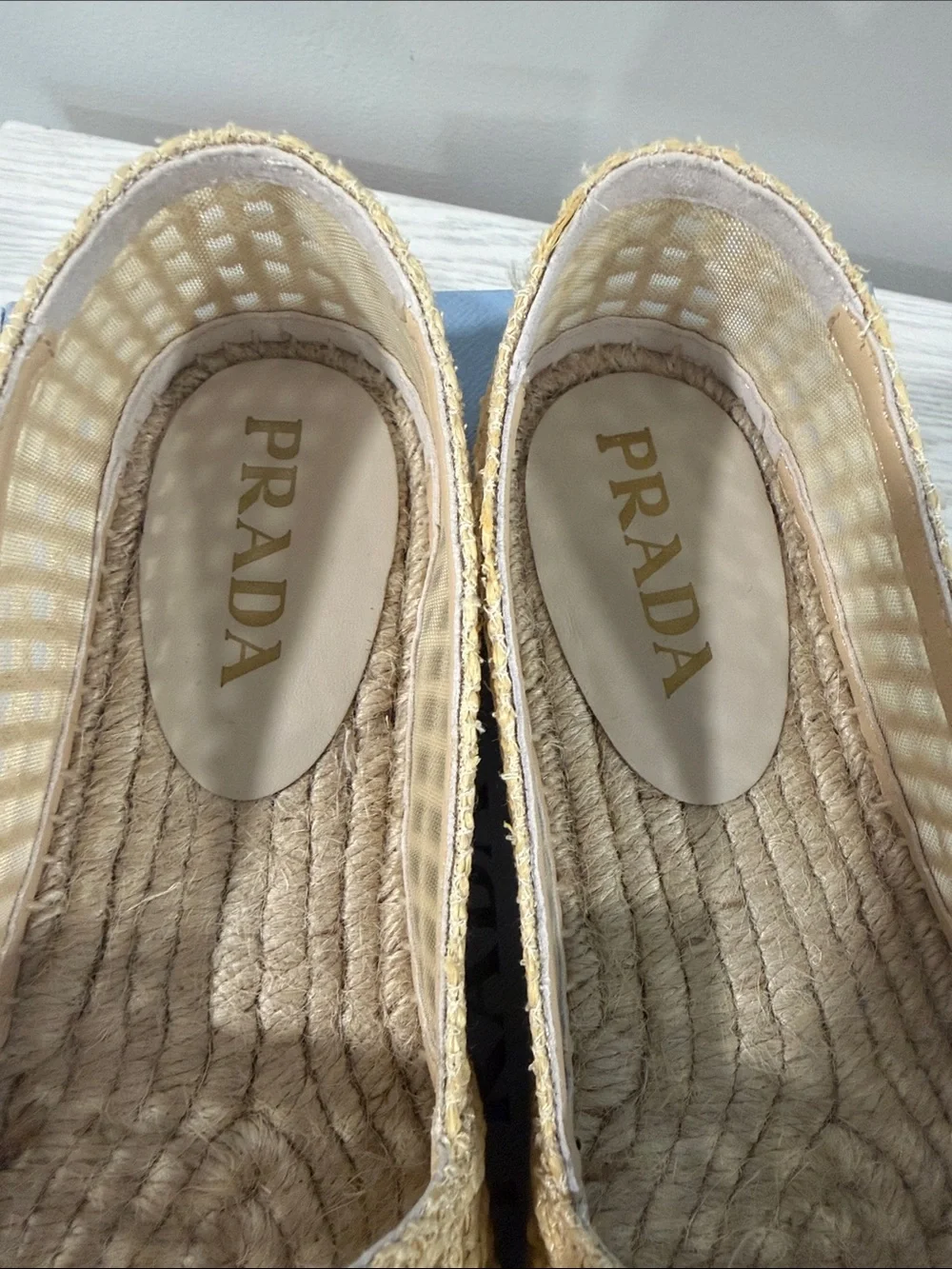 Prada woven espadrille